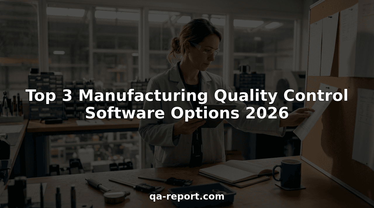 Top 3 Manufacturing Quality Control Software Options 2026